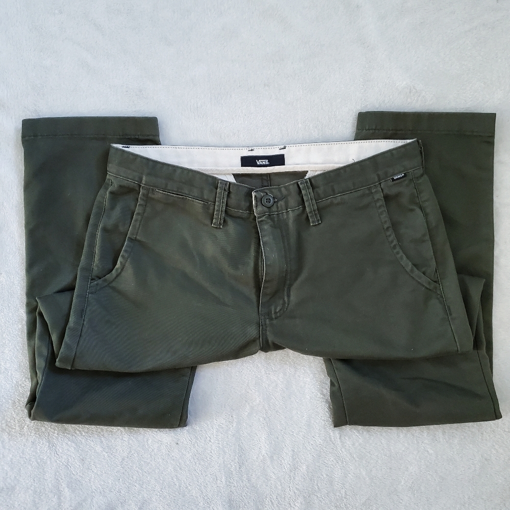 Vans green pants 32